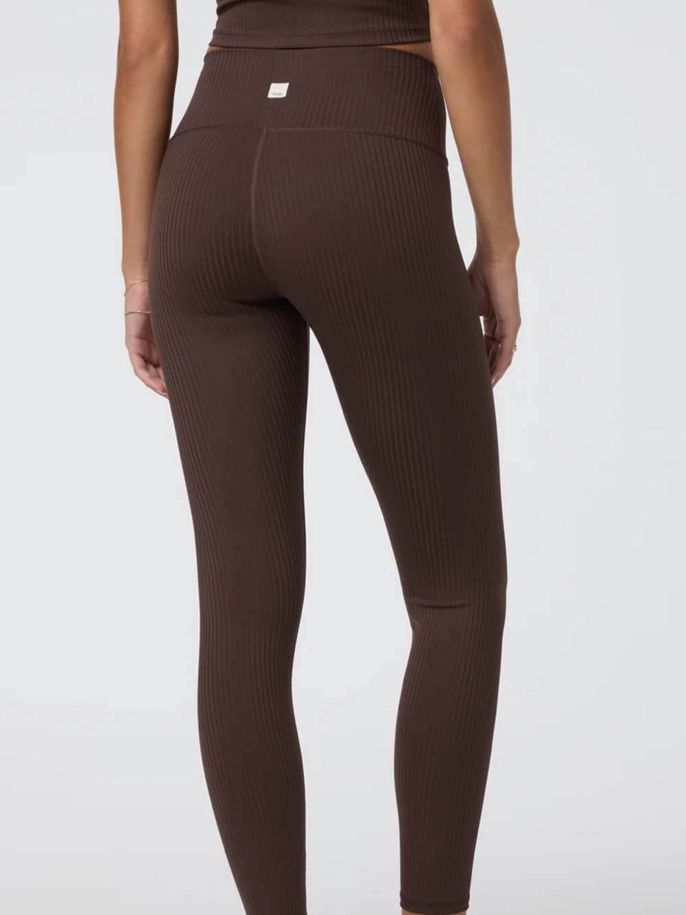 Vuori Inversion Rib Legging - Brown - Picture 3 of 11
